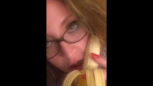 ASMR Banana Sucking *caressing, licking, kissing*