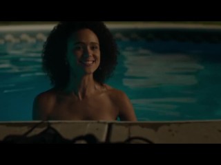Nathalie Emmanuel, Britt Lower – Holly Slept Over(2020) hot nude sex scene